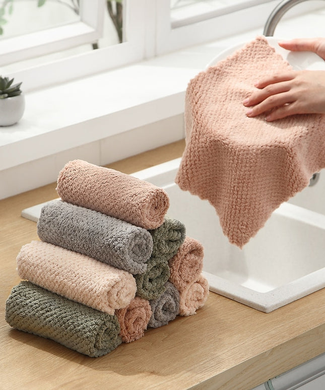 Ręcznik kuchenny gruby w brązowych kolorach