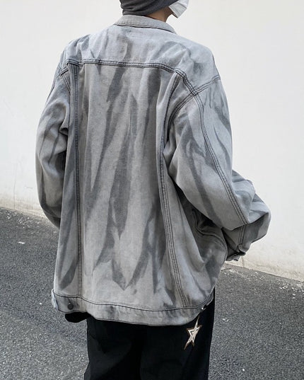 Męska kurtka jeansowa klasyczna oversize