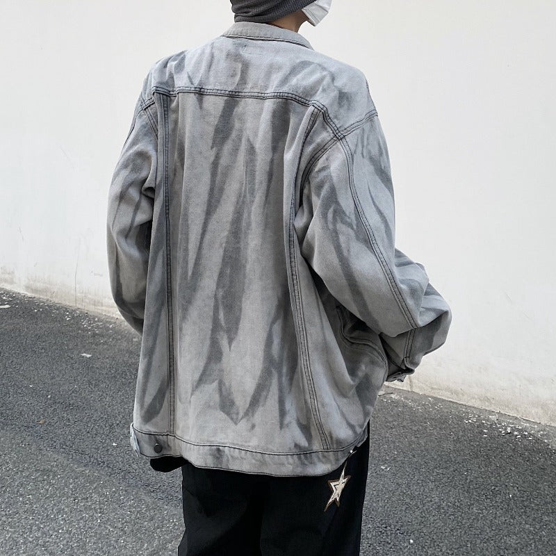 Męska kurtka jeansowa klasyczna oversize