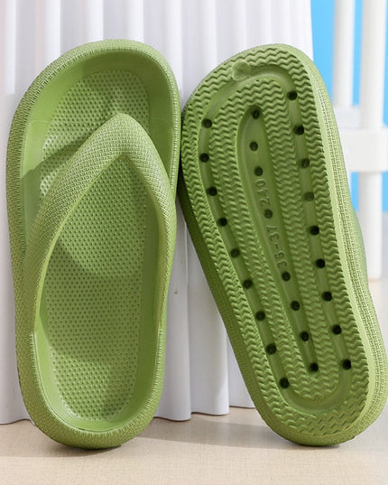 Klapki japonki na platformie w pastelowych kolorach