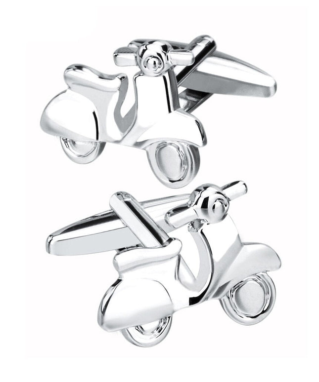 Spinki do koszuli w kształcie skutera