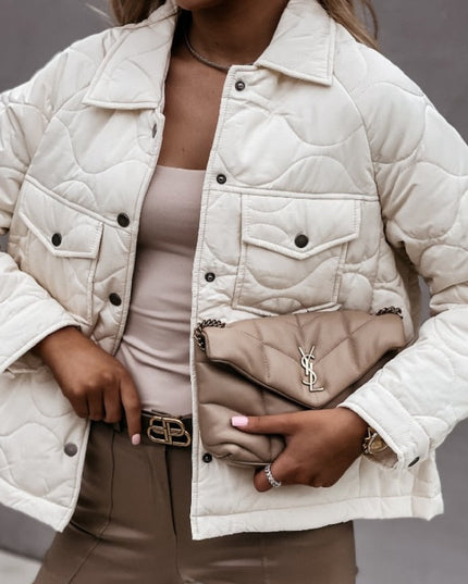 Damska kurtka przejściowa pikowana