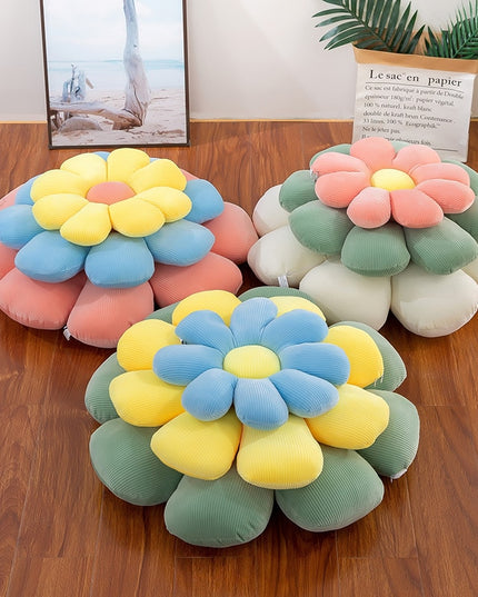 Poduszka dekoracyjna bawełniane siedzisko w kształcie kwiatu