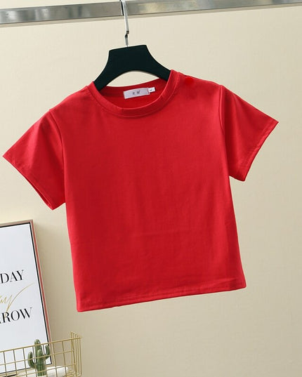 Damski krótki T-shirt klasyczny