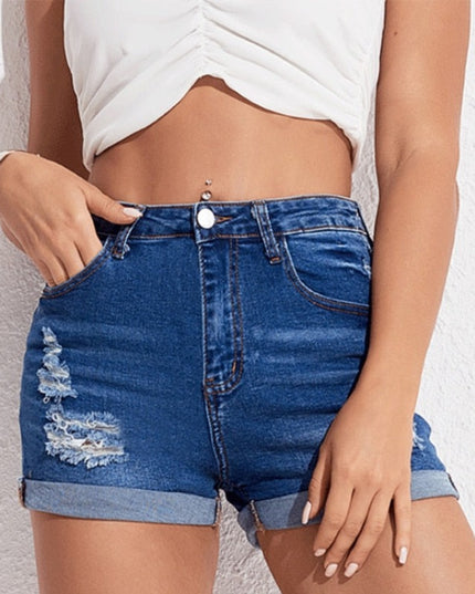 Damskie szorty z przetarciami