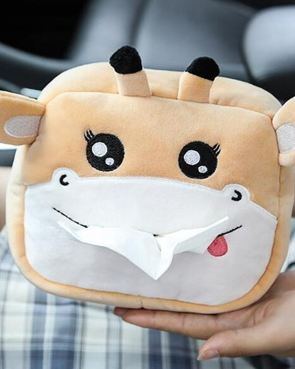 Pudełko na chusteczki pluszowe z motywem zwierzęcia