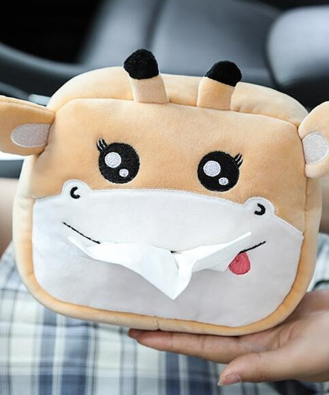 Pudełko na chusteczki pluszowe z motywem zwierzęcia