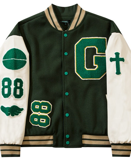 Męska kurtka przejściowa bomberka bejsbolówka o kroju oversize