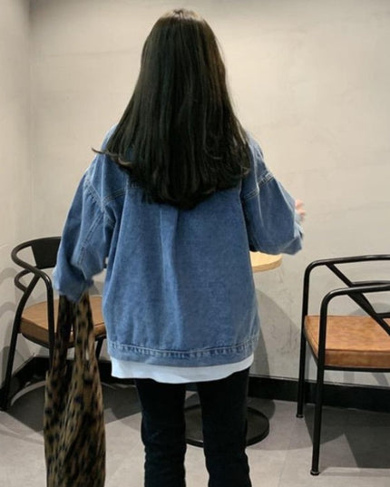 Damska kurtka jeansowa klasyczna oversize