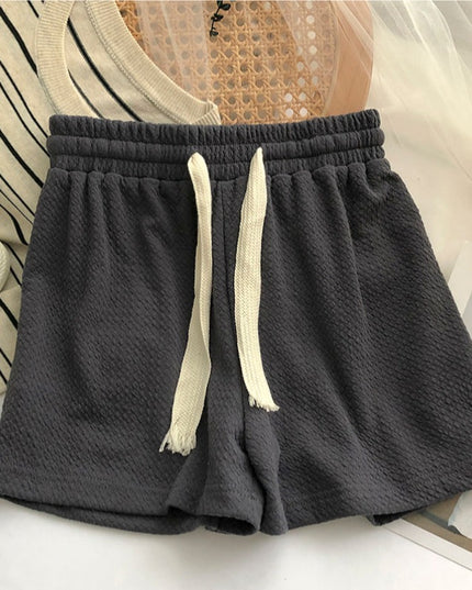 Damskie szorty sportowe z dresowego materiału