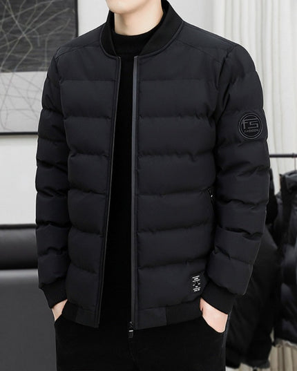 Męska kurtka zimowa pikowana bomberka