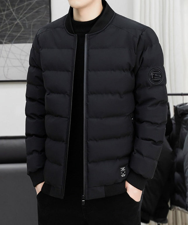 Męska kurtka zimowa pikowana bomberka