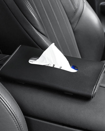 Pudełko na chusteczki skórzane do samochodu