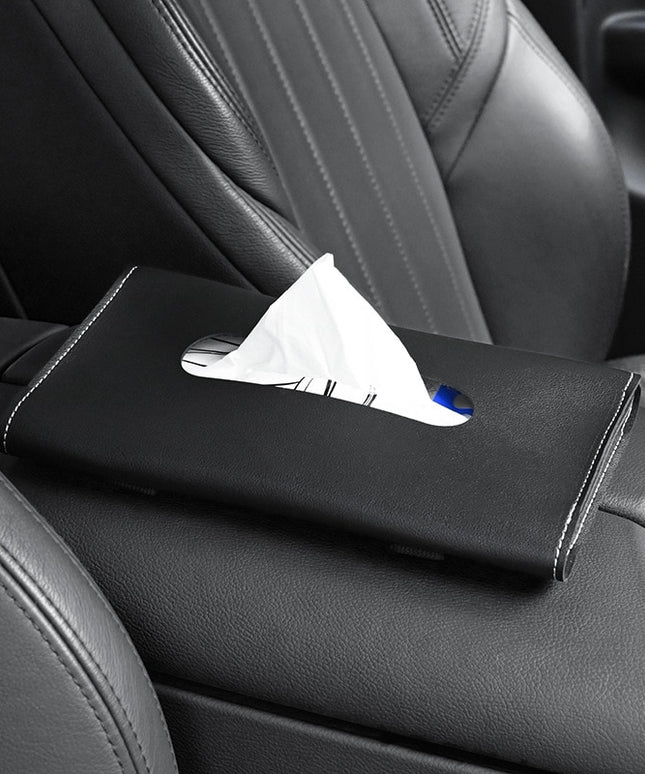 Pudełko na chusteczki skórzane do samochodu