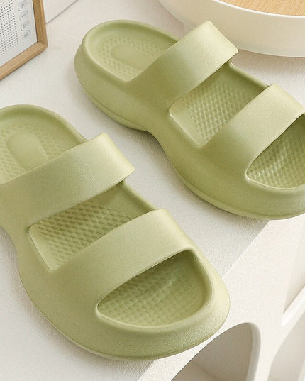 Damskie klapki z paskami