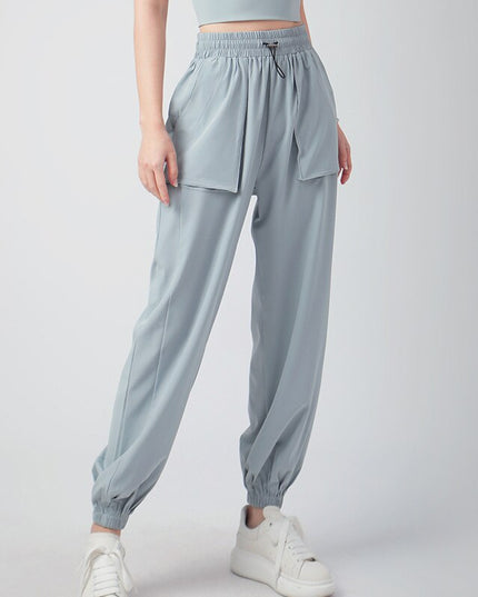 Damskie spodnie cargo z dużymi kieszeniami