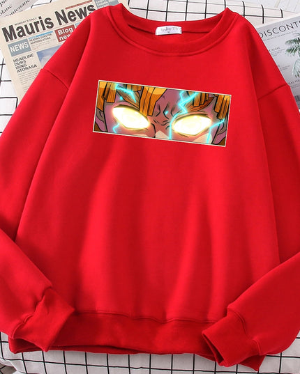 Męska bluza bez kaptura z nadrukiem