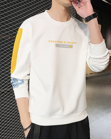 Męska bluza klasyczna bez kaptura z nadrukiem