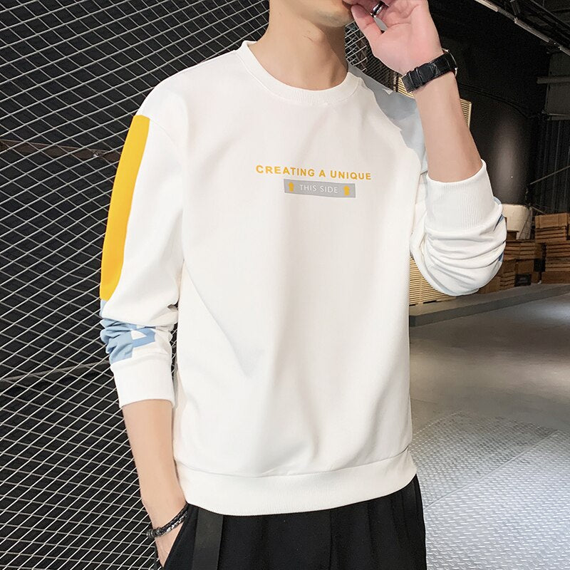 Męska bluza klasyczna bez kaptura z nadrukiem