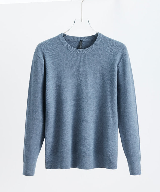 Męski sweter klasyczny z dekoltem w łódkę