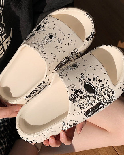 Klapki basenowe ze wzorem