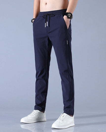 Męskie spodnie dresowe z prostymi nogawkami