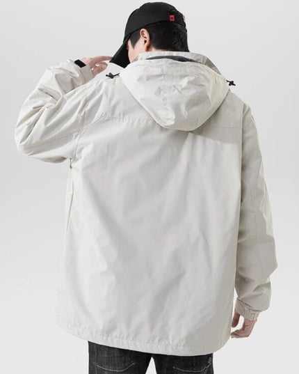 Męska kurtka przejściowa wiatrówka ze stójką