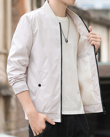 Męska kurtka przejściowa bomberka klasyczna o prostym kroju