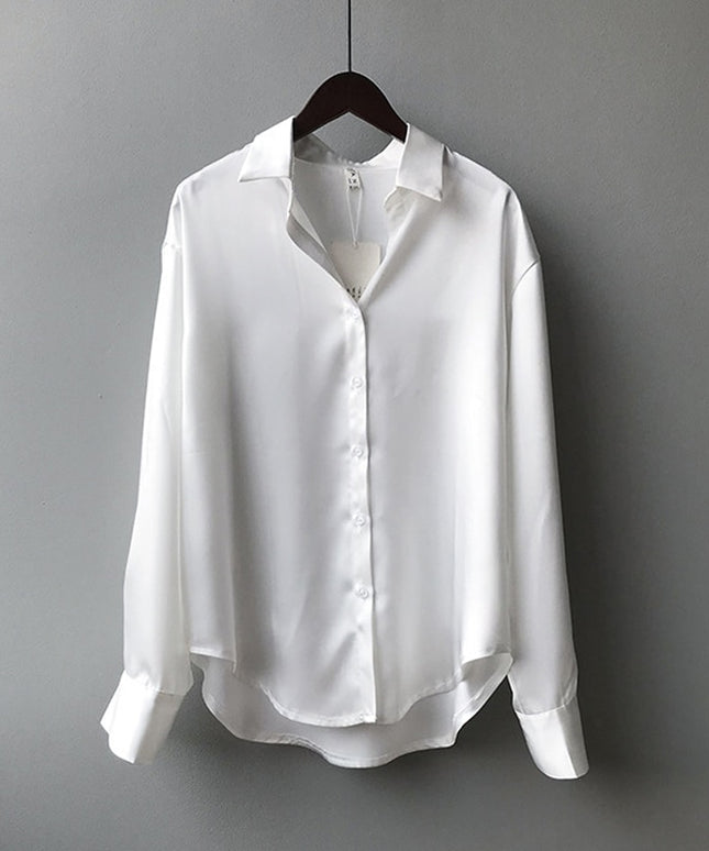 Damska koszula satynowa klasyczna