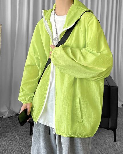 Męska kurtka przejściowa cienka oversize