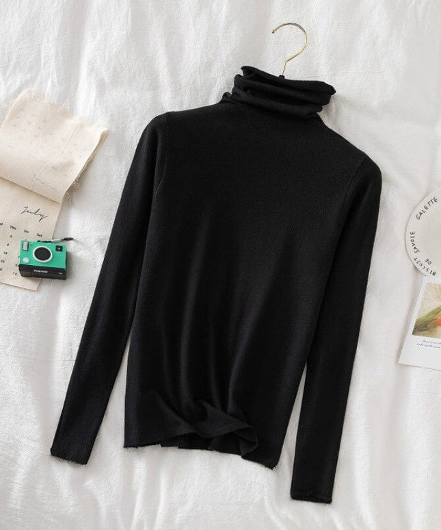 Damski sweter gładki dopasowany