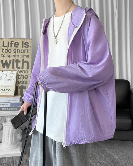 Męska kurtka przejściowa cienka oversize