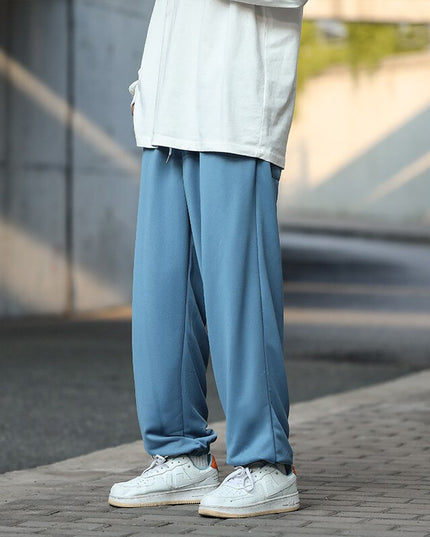 Męskie spodnie treningowe joggery z wiązaniem