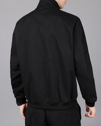 Męska kurtka przejściowa klasyczna ze stójką