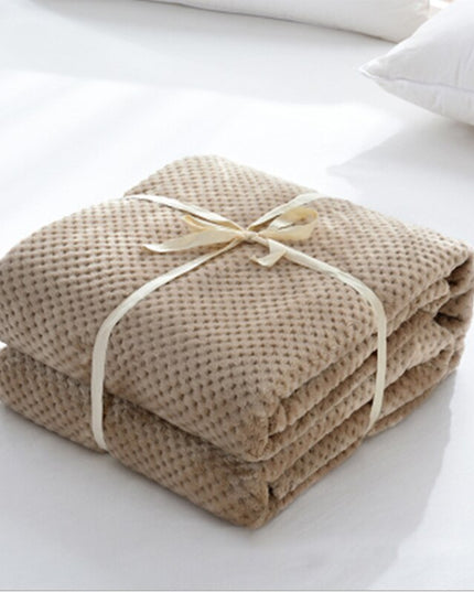 Koc miękki dekoracyjny w jednolitych kolorach