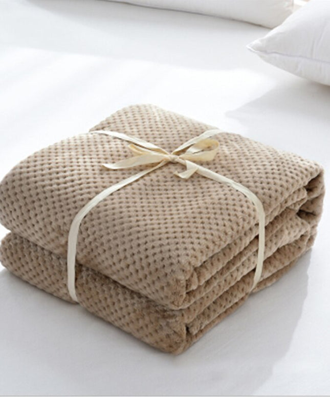 Koc miękki dekoracyjny w jednolitych kolorach