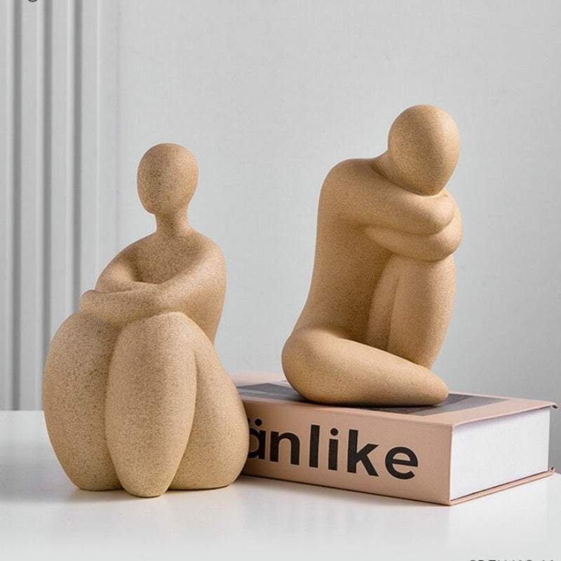 Figurka dekoracyjna ceramiczna wzór postaci