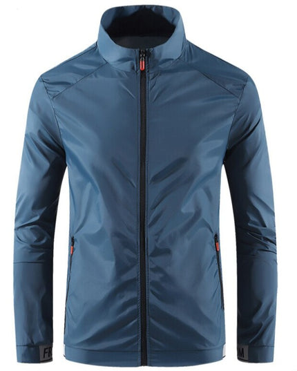 Męska kurtka przejściowa przeciwdeszczowa z odpinanym kapturem