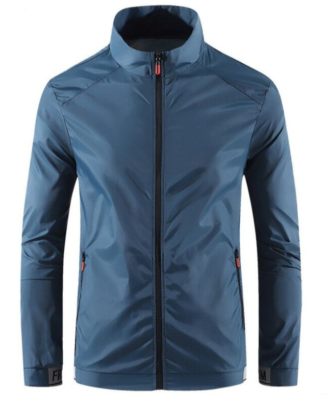 Męska kurtka przejściowa przeciwdeszczowa z odpinanym kapturem