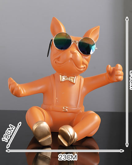 Figurka funkcjonalna buldog francuski podstawka na wino