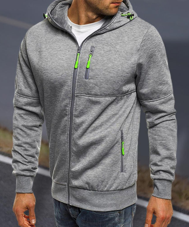 Męska bluza sportowa rozpinana z kapturem