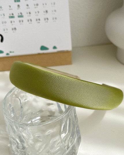 Opaska do włosów z gładkiej tkaniny