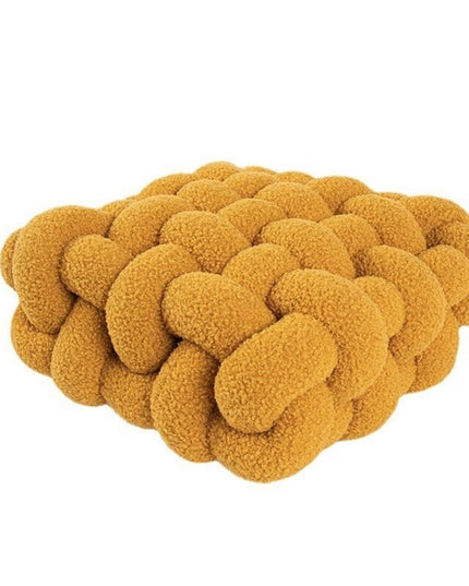 Poduszka dekoracyjna pluszowa węzeł