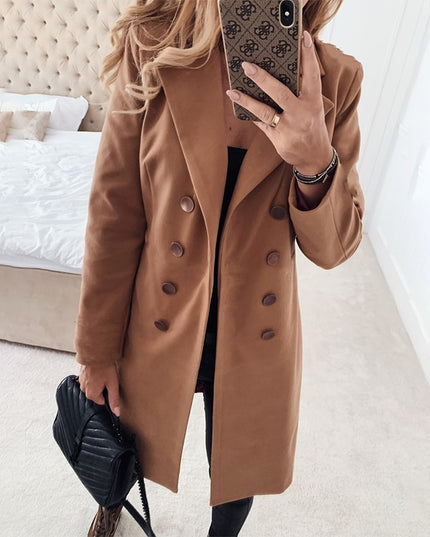 Damski płaszcz taliowany