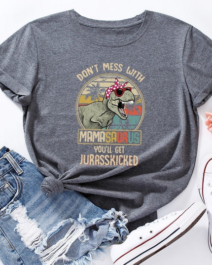 Damski T-shirt klasyczny z nadrukiem dla mamy