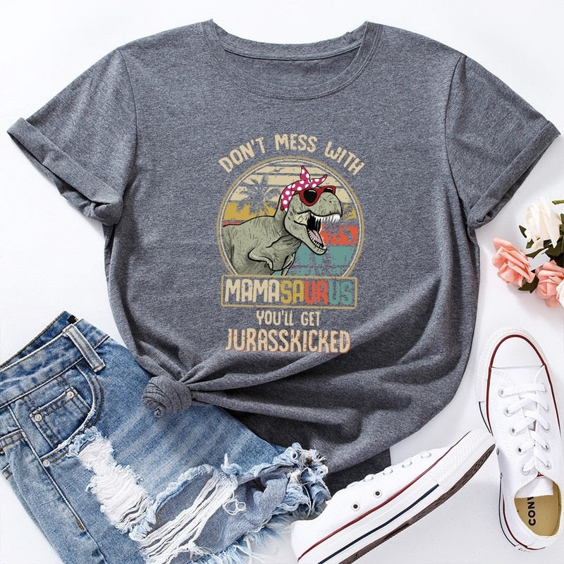 Damski T-shirt klasyczny z nadrukiem dla mamy