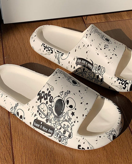 Klapki basenowe ze wzorem