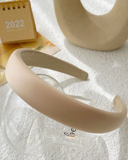 Opaska do włosów z gładkiej tkaniny