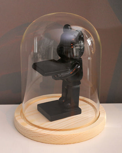 Figurka funkcjonalna podstawka na zegarek z gablotą