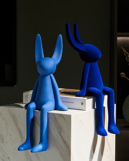 Figurka dekoracyjna kolorowy królik miniaturka